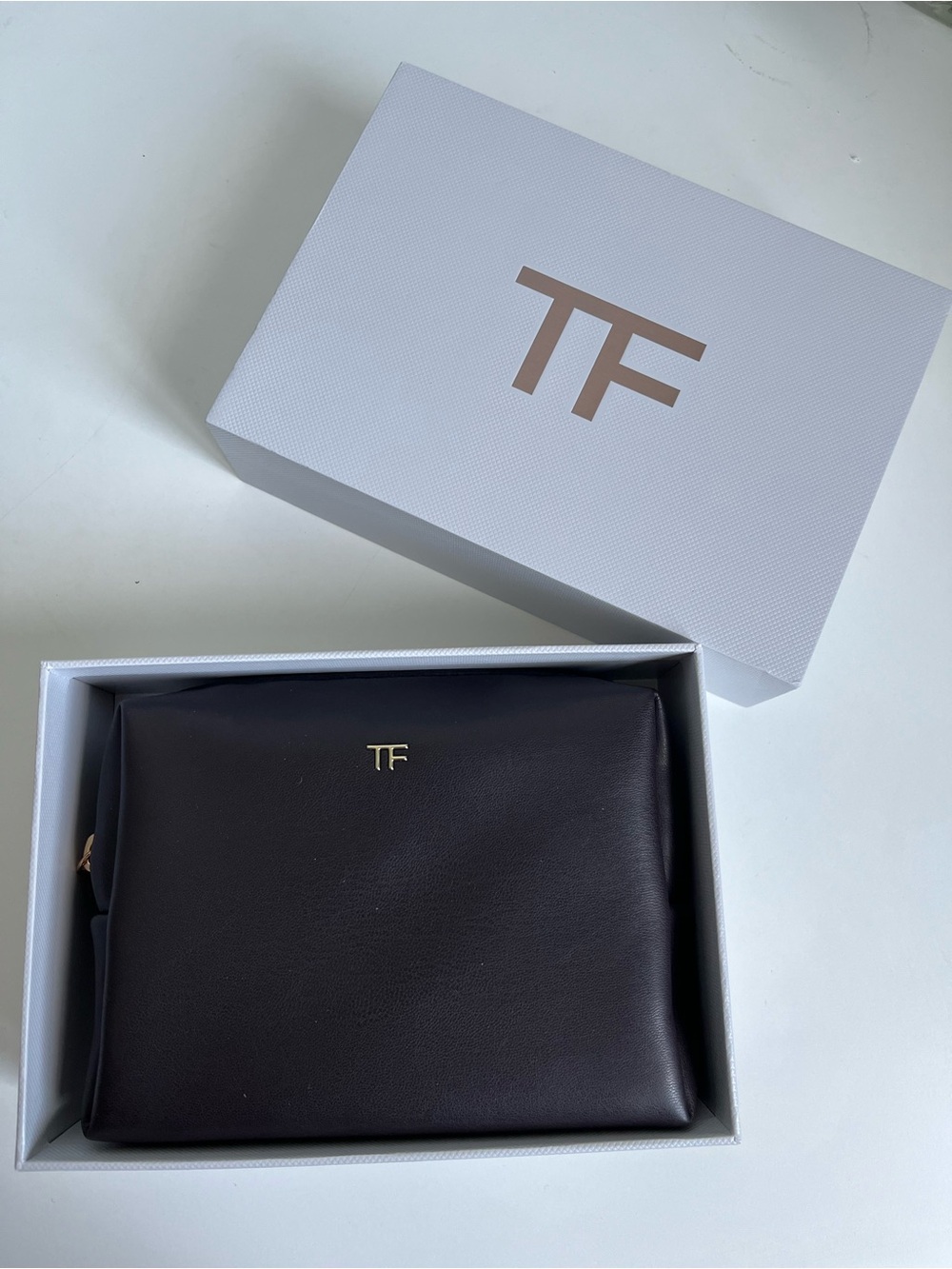 Tom Ford Beauty Dark Brown Cosmetic Pouch